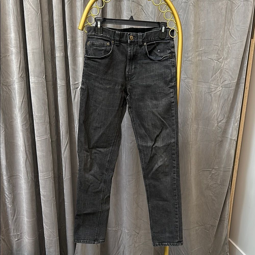 Prana Breathe Straight Fit Mens Washed Black Denim Jeans 28x32